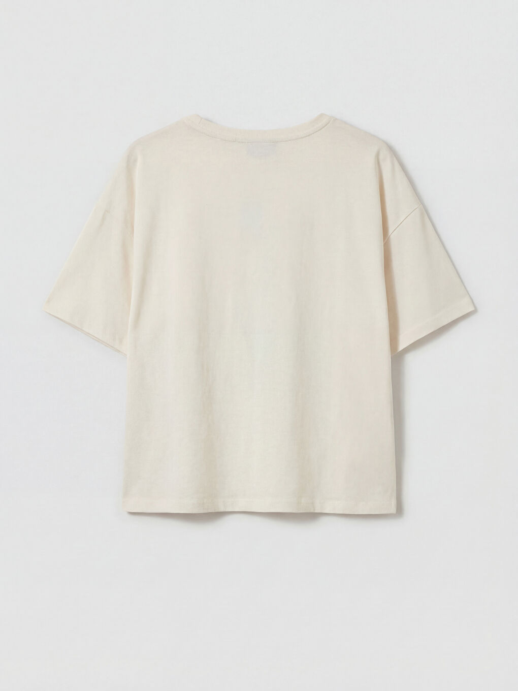 Ekru Lilo & Stitch Baskılı Kadın Pijama Takım-2