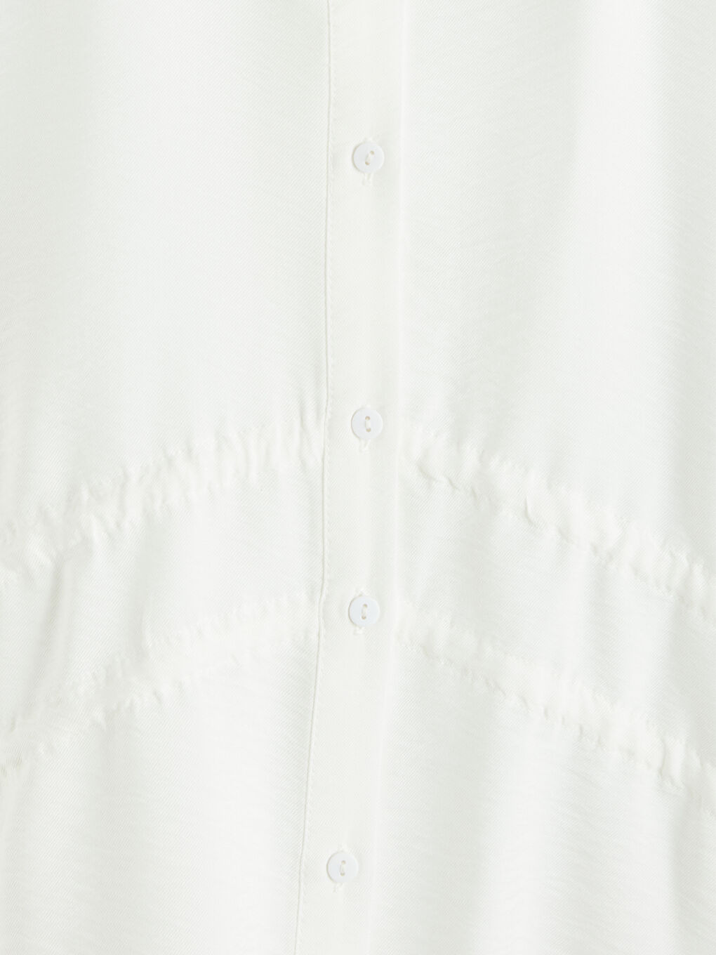 Beyaz Büzgülü Kadın Gömlek Tunik-3