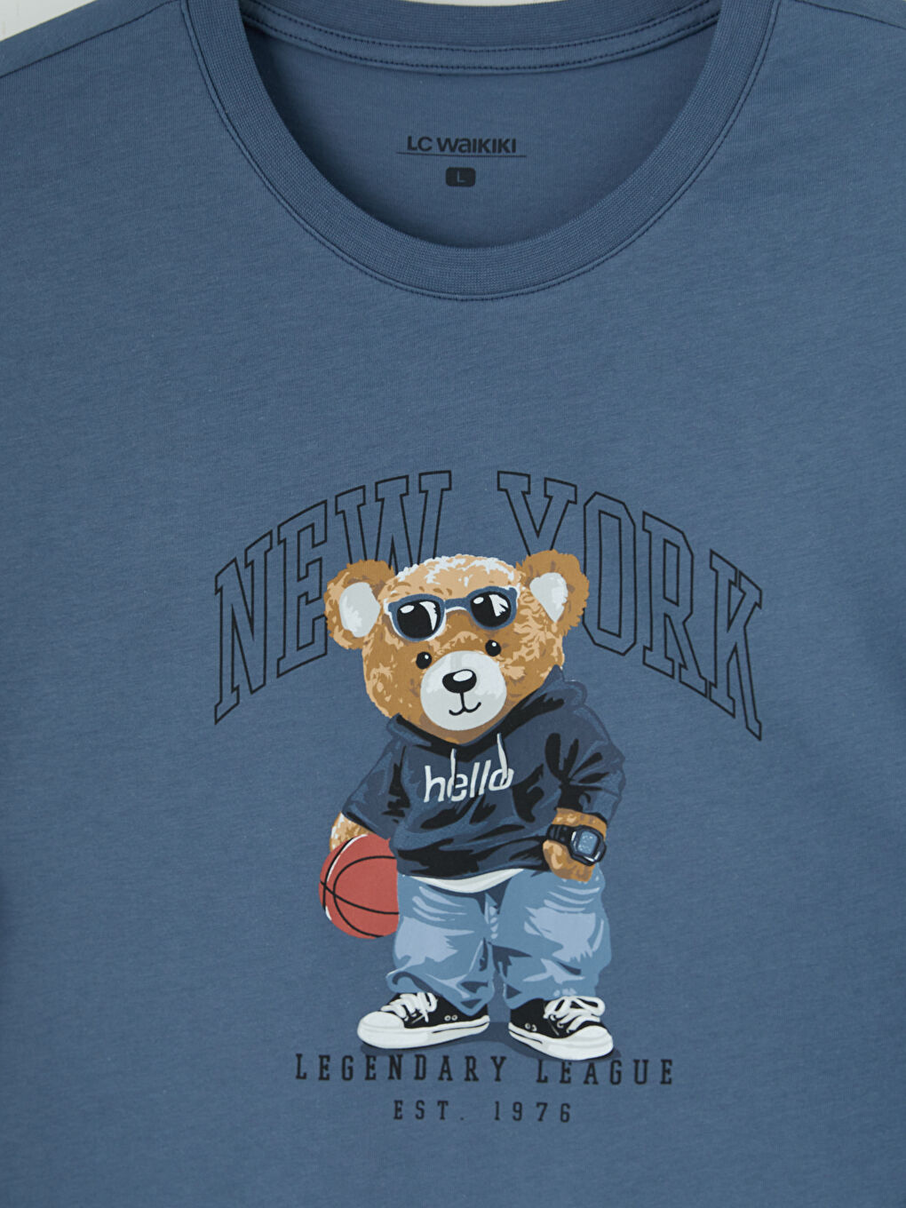İndigo Regular Fit Teddy Baskılı Erkek Pijama Takımı-9