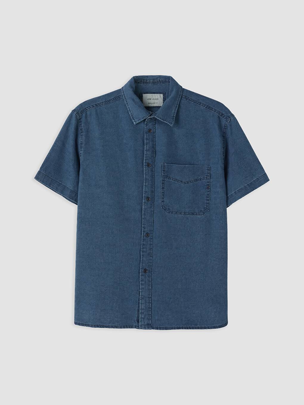 İndigo Regular Fit Erkek Jean Gömlek