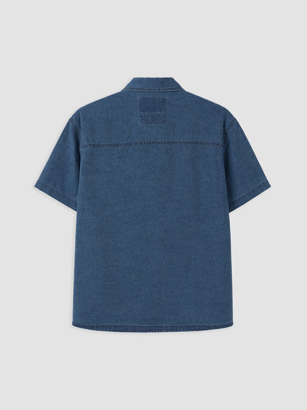 İndigo Regular Fit Erkek Jean Gömlek-1