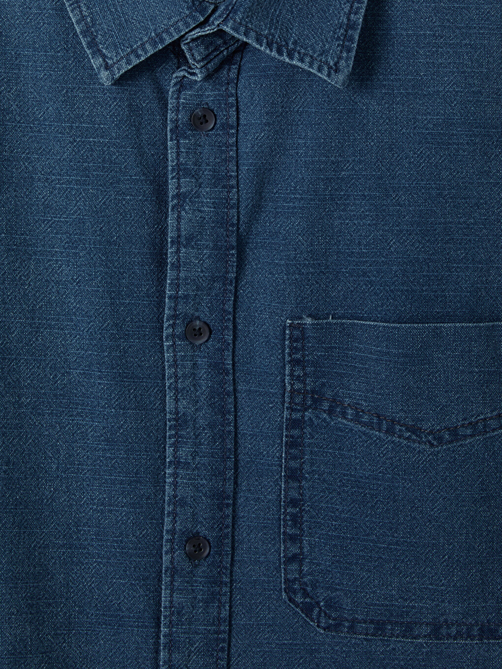 İndigo Regular Fit Erkek Jean Gömlek-2
