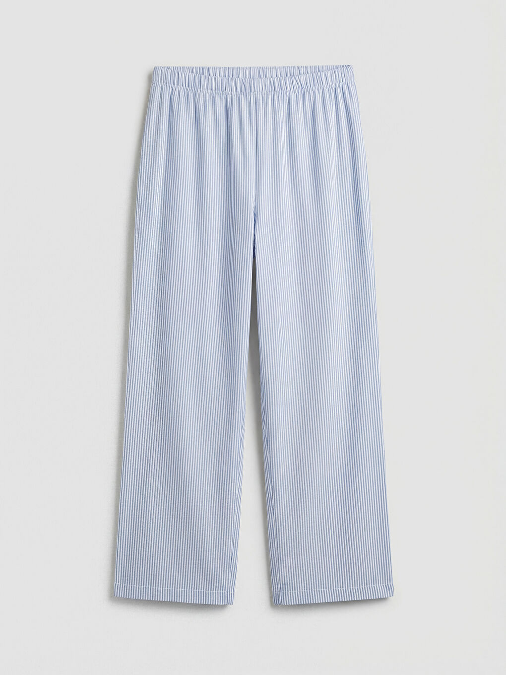 Beyaz Bisiklet Yaka Baskılı Kadın Pijama Takım-3