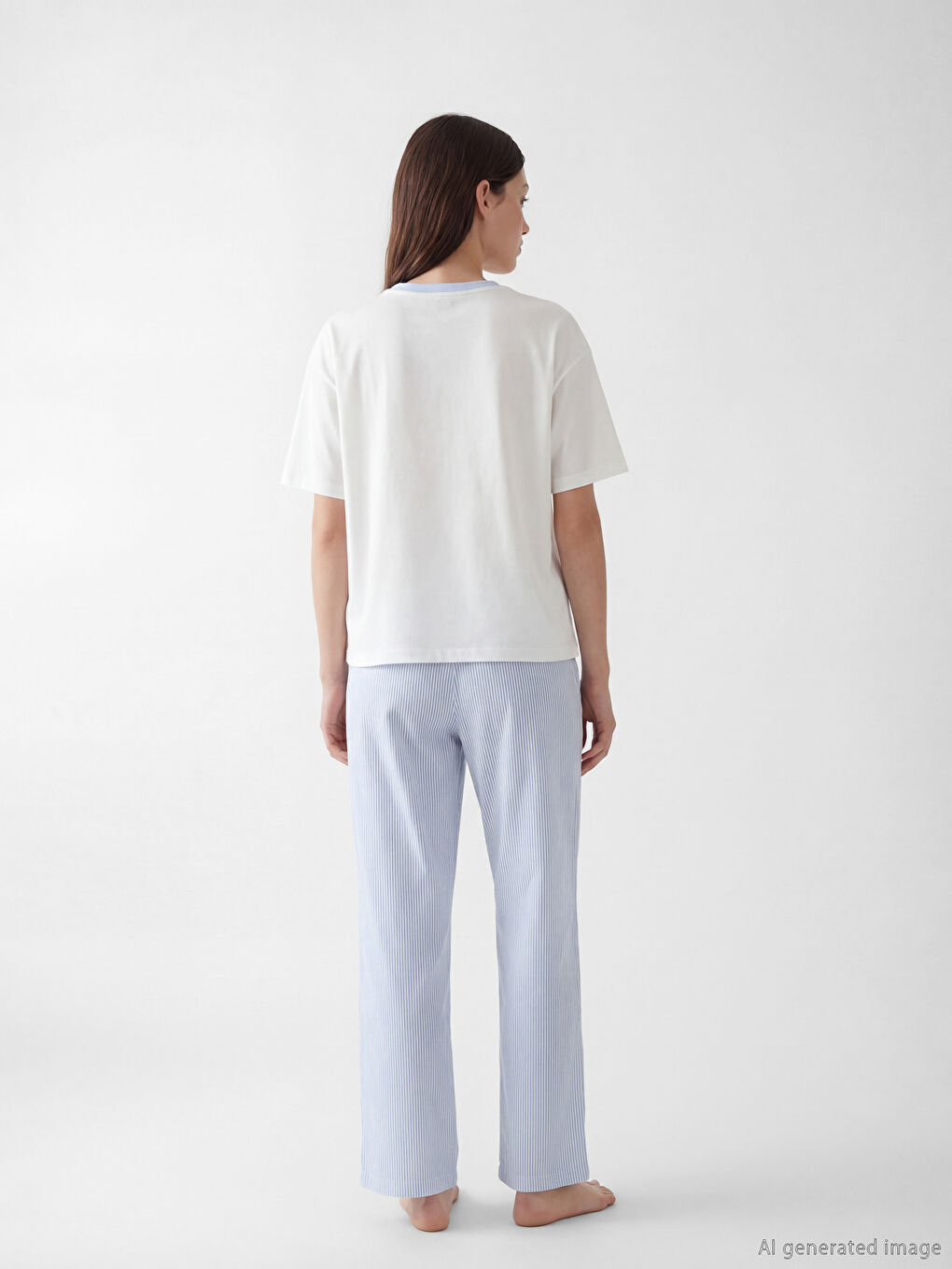 سێتی بیجامە سپی ژن-3