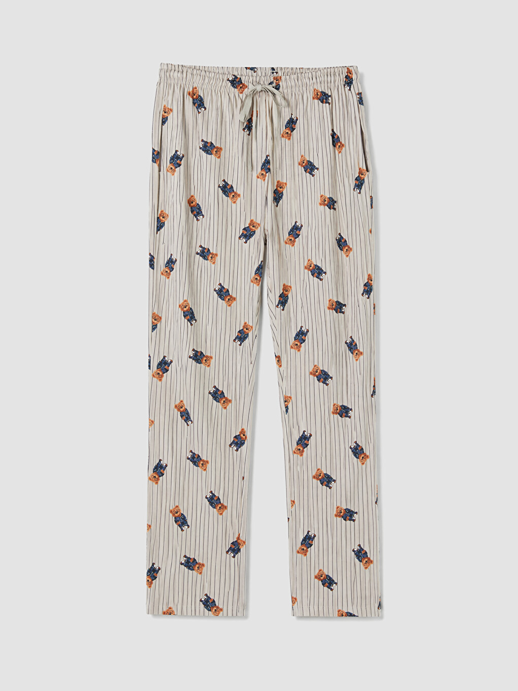 Set de Pijamale pentru Bărbați, Croială Regular, Imprimat Teddy-8