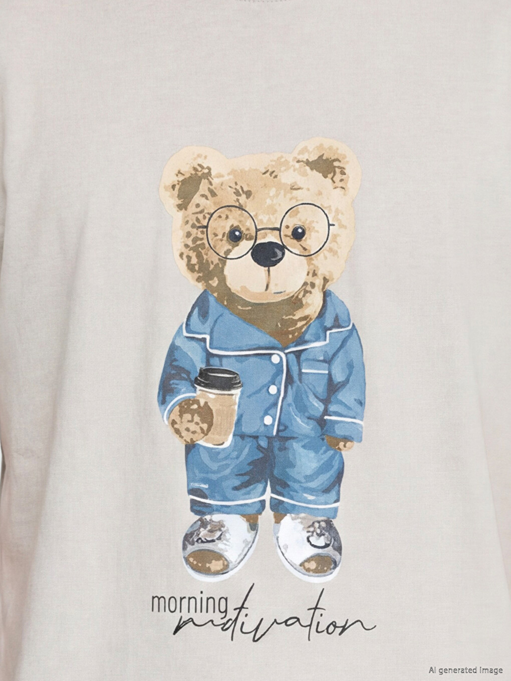 Regular Fit Teddy Printed Men's Pyjamas Set-2