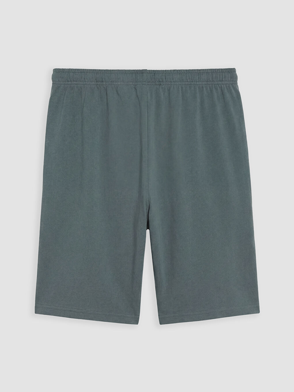 Ekru Standart Kalıp Erkek Şortlu Pijama Takımı-4