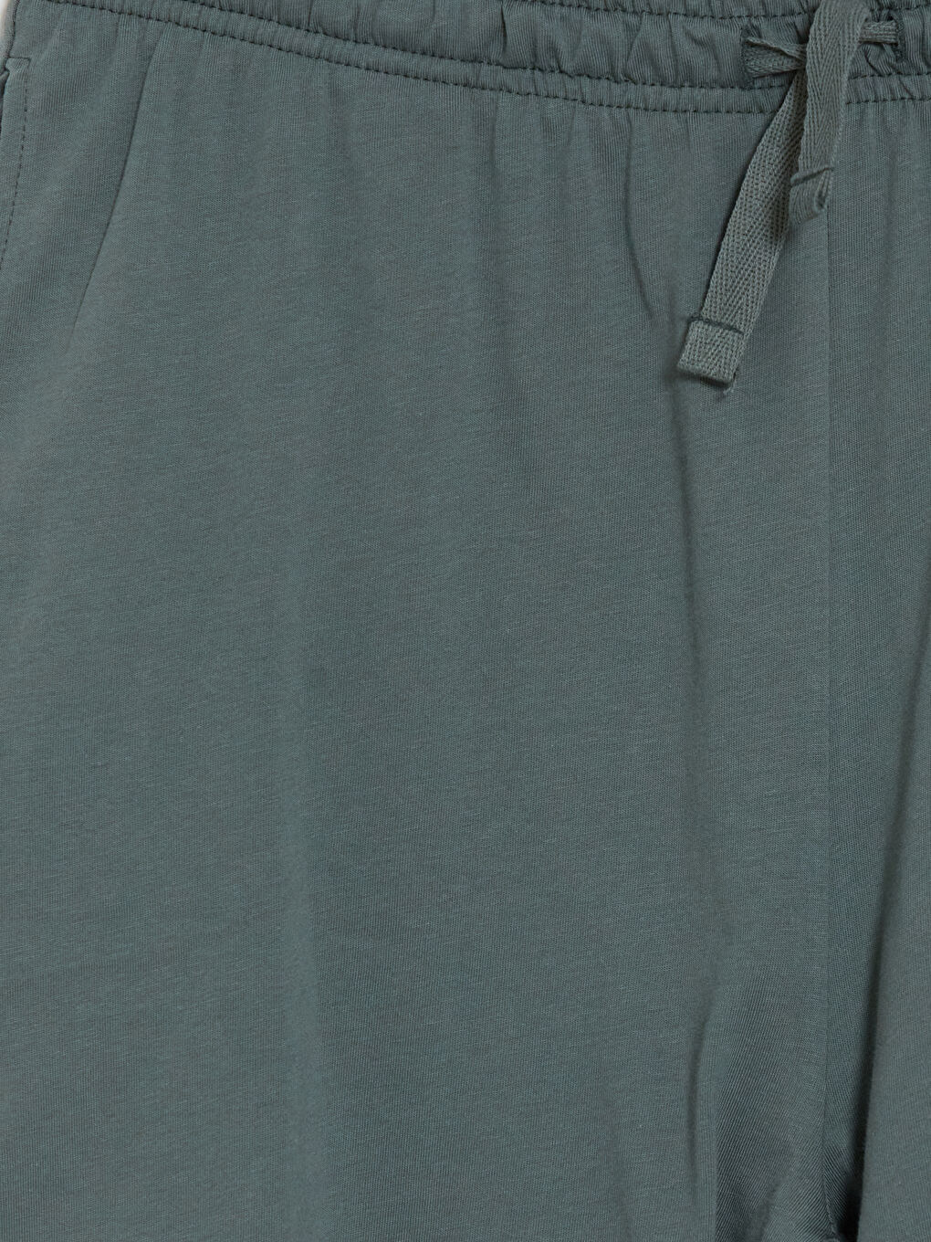 Ekru Standart Kalıp Erkek Şortlu Pijama Takımı-6