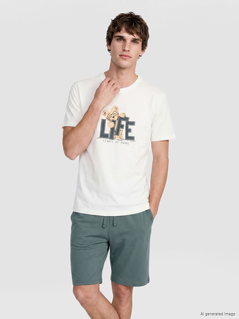 Standard Fit Men's Short Pyjama Set-1