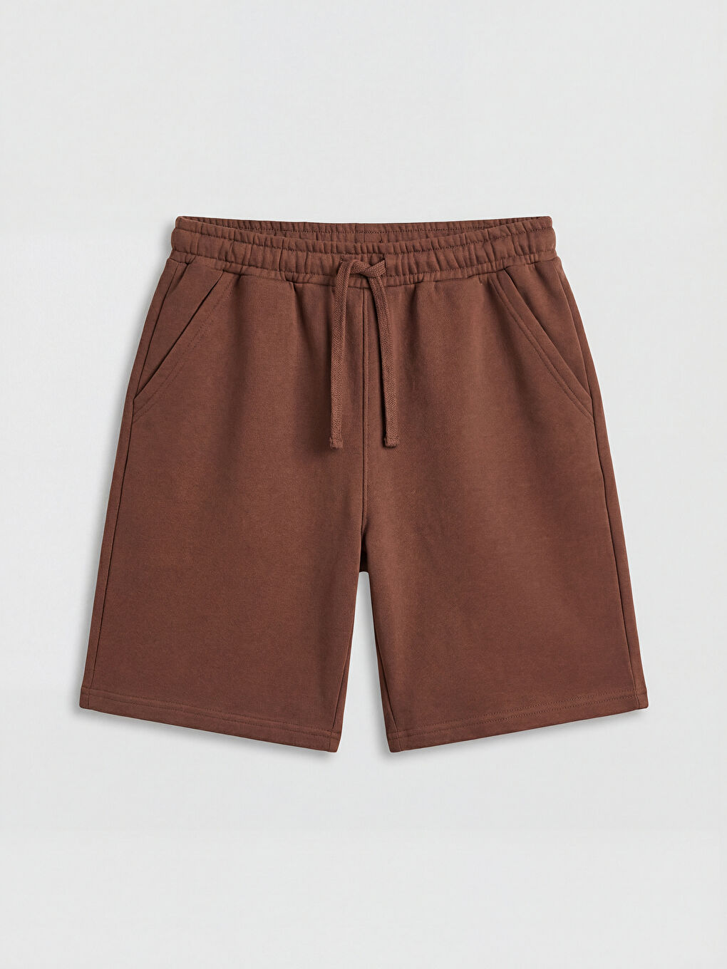 Kahverengi Çizgili Erkek Çocuk Tişört ve Şort-2