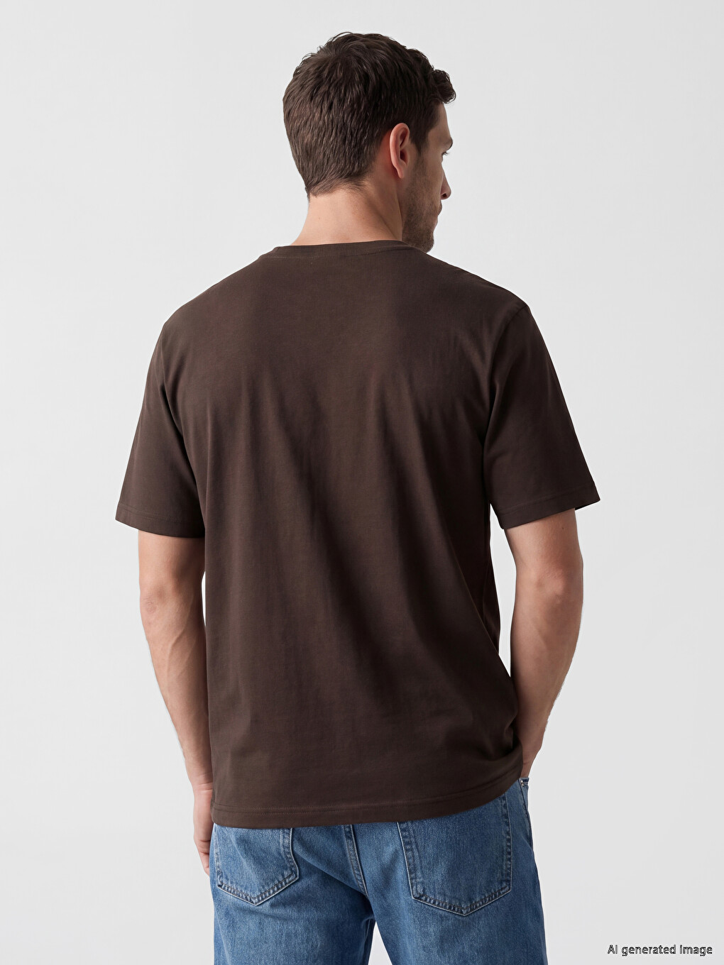 Crew Neck Printed Men's Jersey T-Shirt-2
