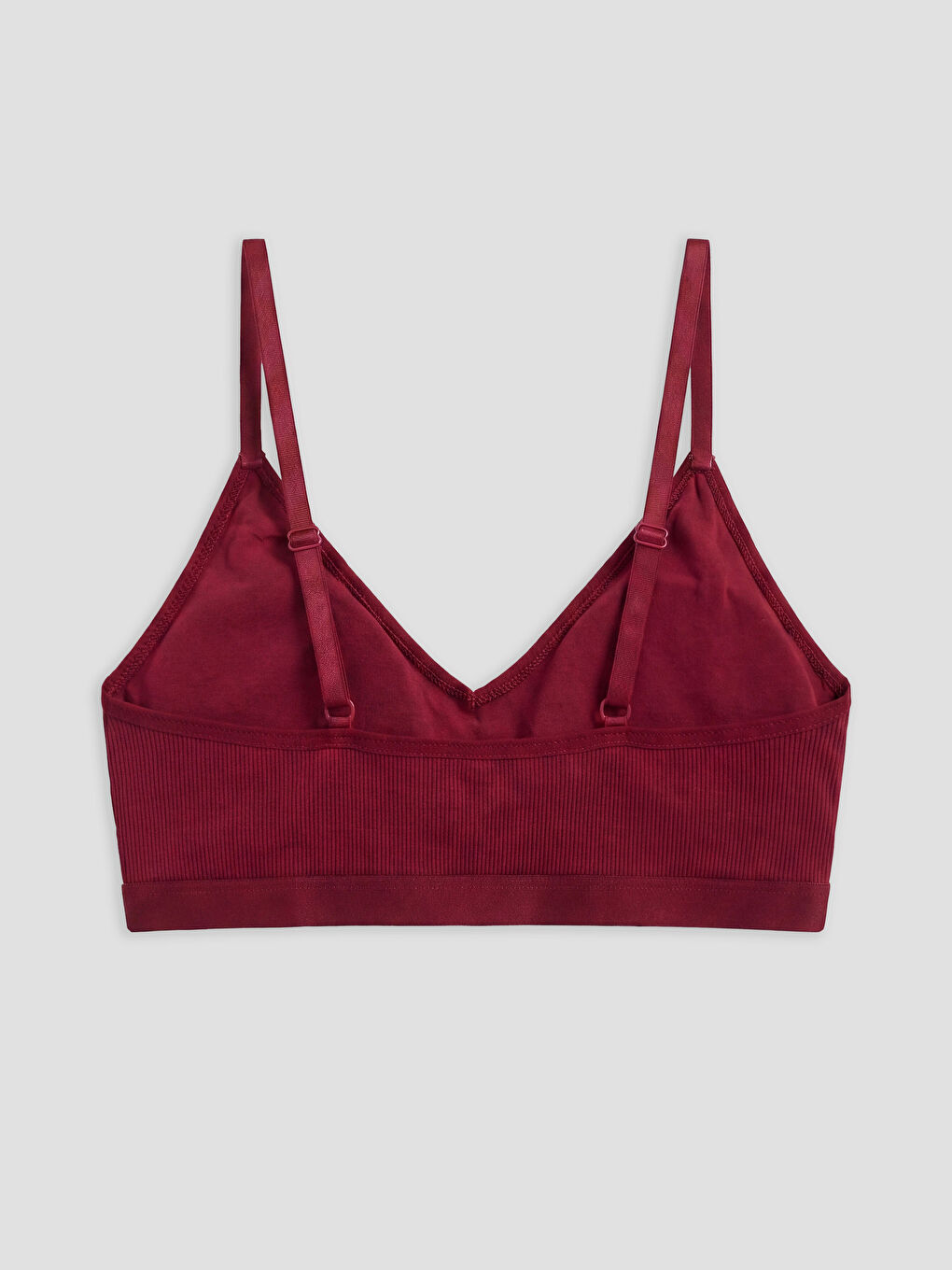 Bordo Balensiz Pedli Düz Büstiyer-1