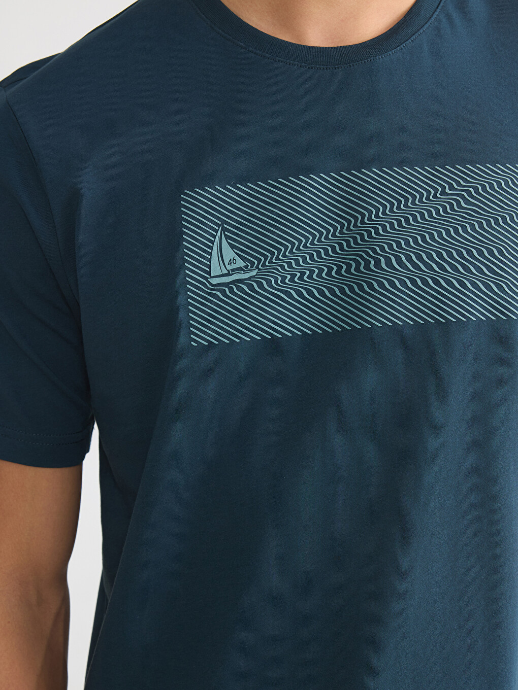 Crew Neck Printed Men's T-Shirt-2