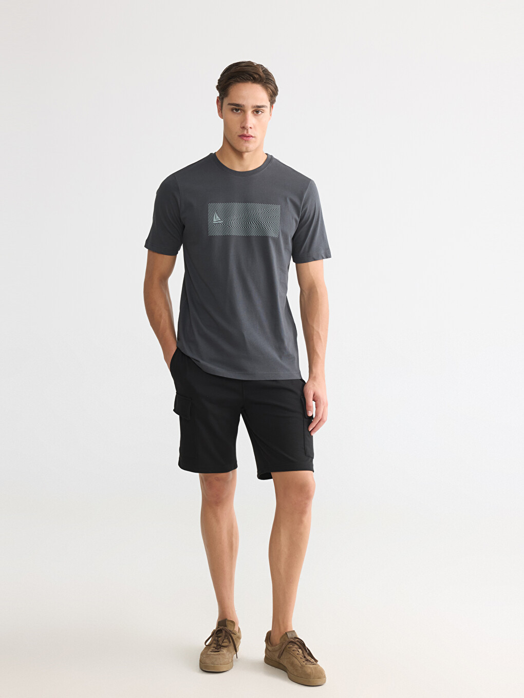 Crew Neck Printed Men's T-Shirt-1
