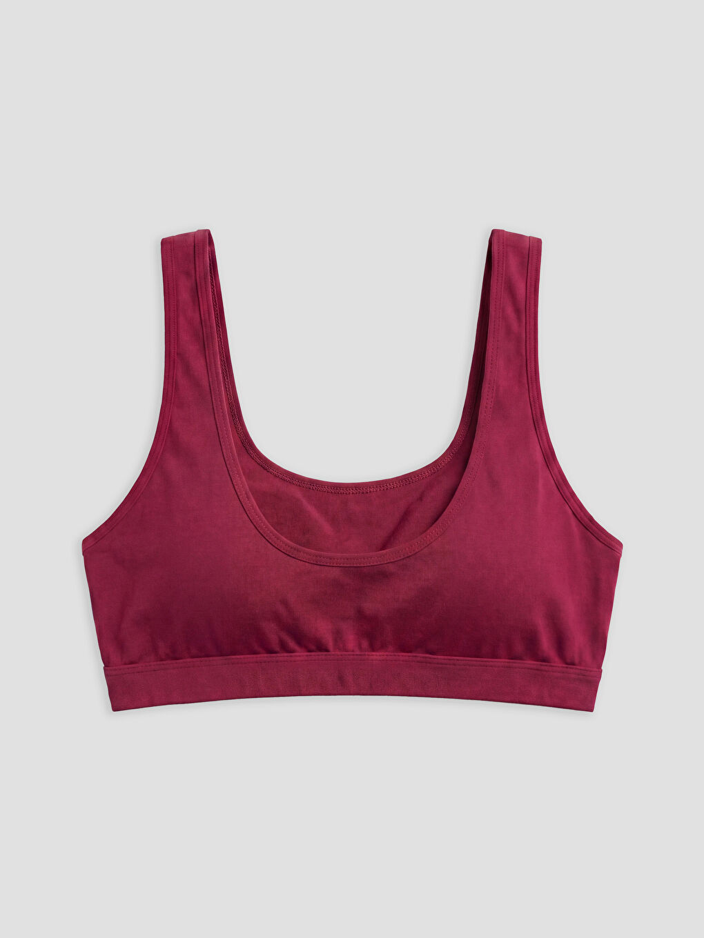 Bordo Balensiz Pedsiz Büstiyer 2'li-2