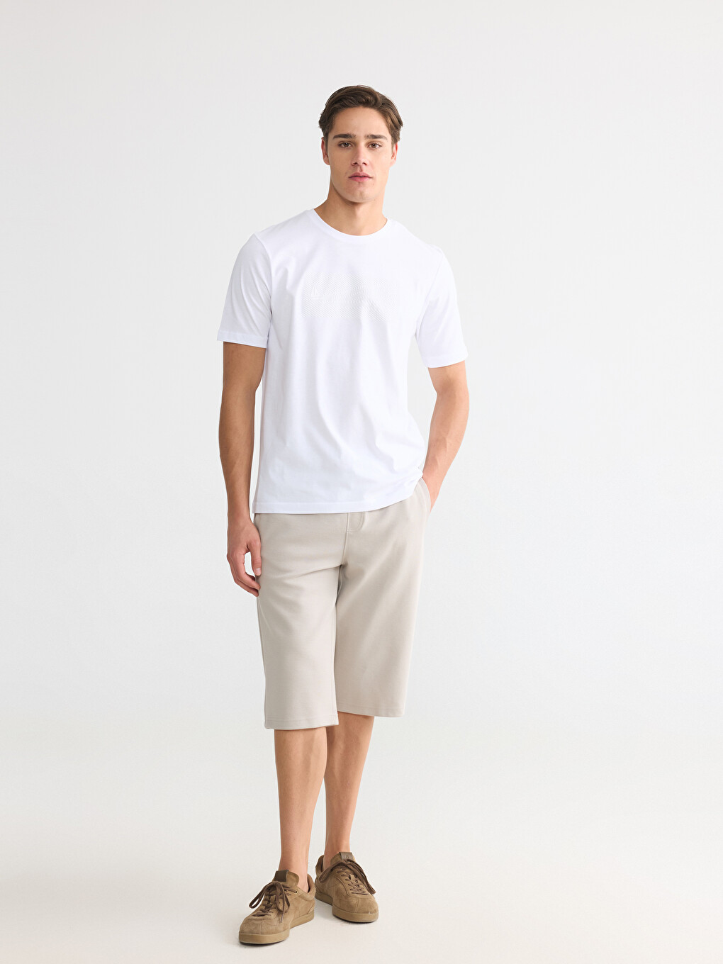 Crew Neck Printed Men's T-Shirt-1