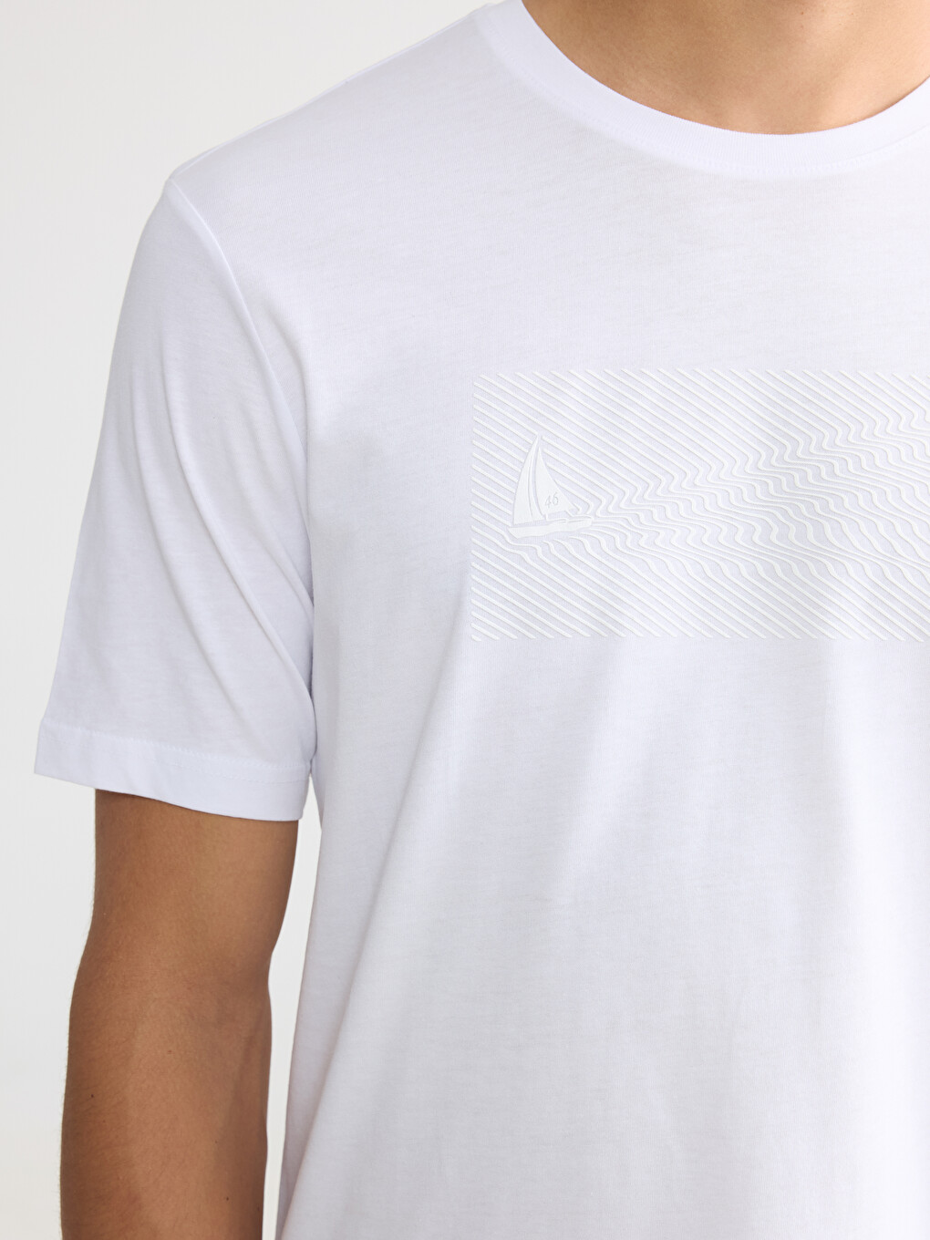 Crew Neck Printed Men's T-Shirt-2