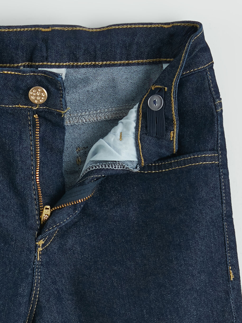 İndigo İspanyol Paça Kız Çocuk Jean Pantolon-1