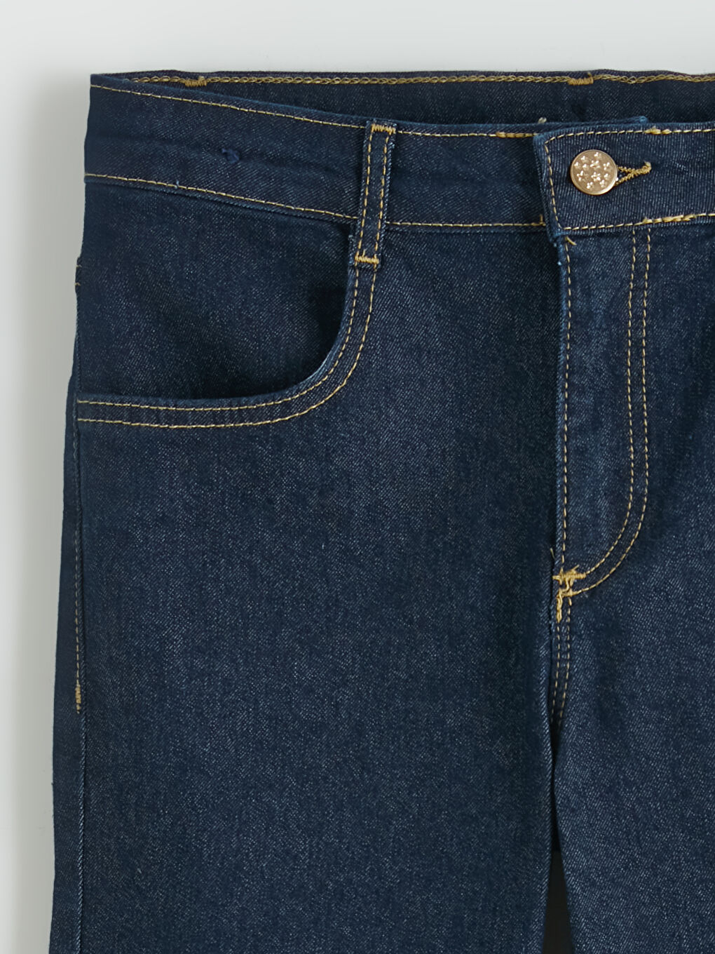 İndigo İspanyol Paça Kız Çocuk Jean Pantolon-2