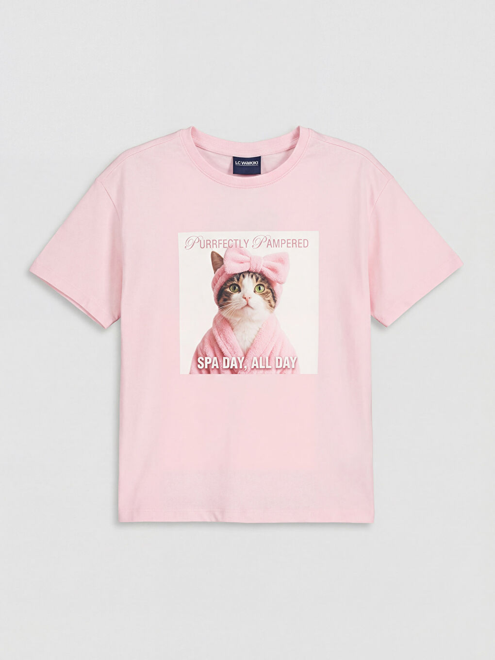 Пижамный комплект шортиков с принтом для девочек-1