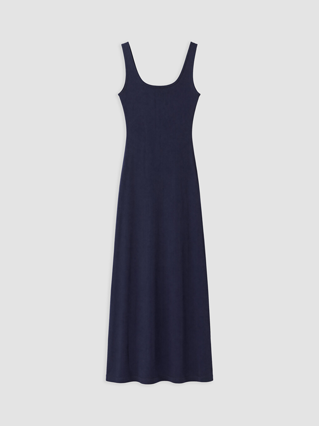 Lacivert Kare Yaka Bodycon Elbise-1
