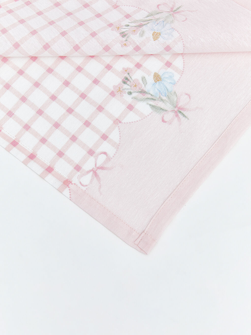Tablecloth with Floral and Bow Print 150x200 cm-3