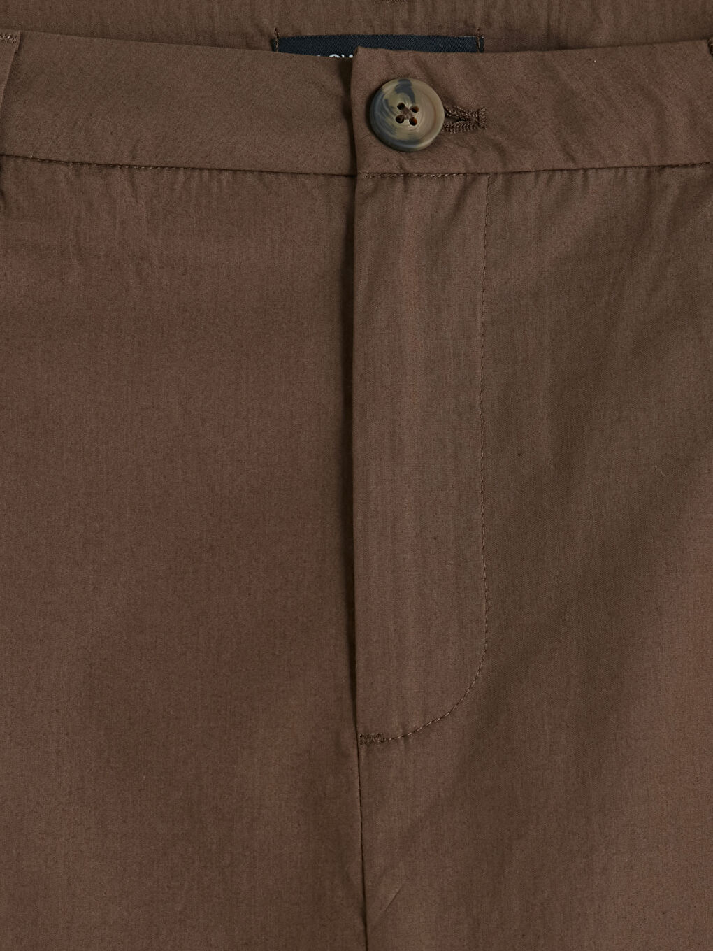 Kahverengi Yüksek Bel Pileli Kadın Kumaş Pantolon-6