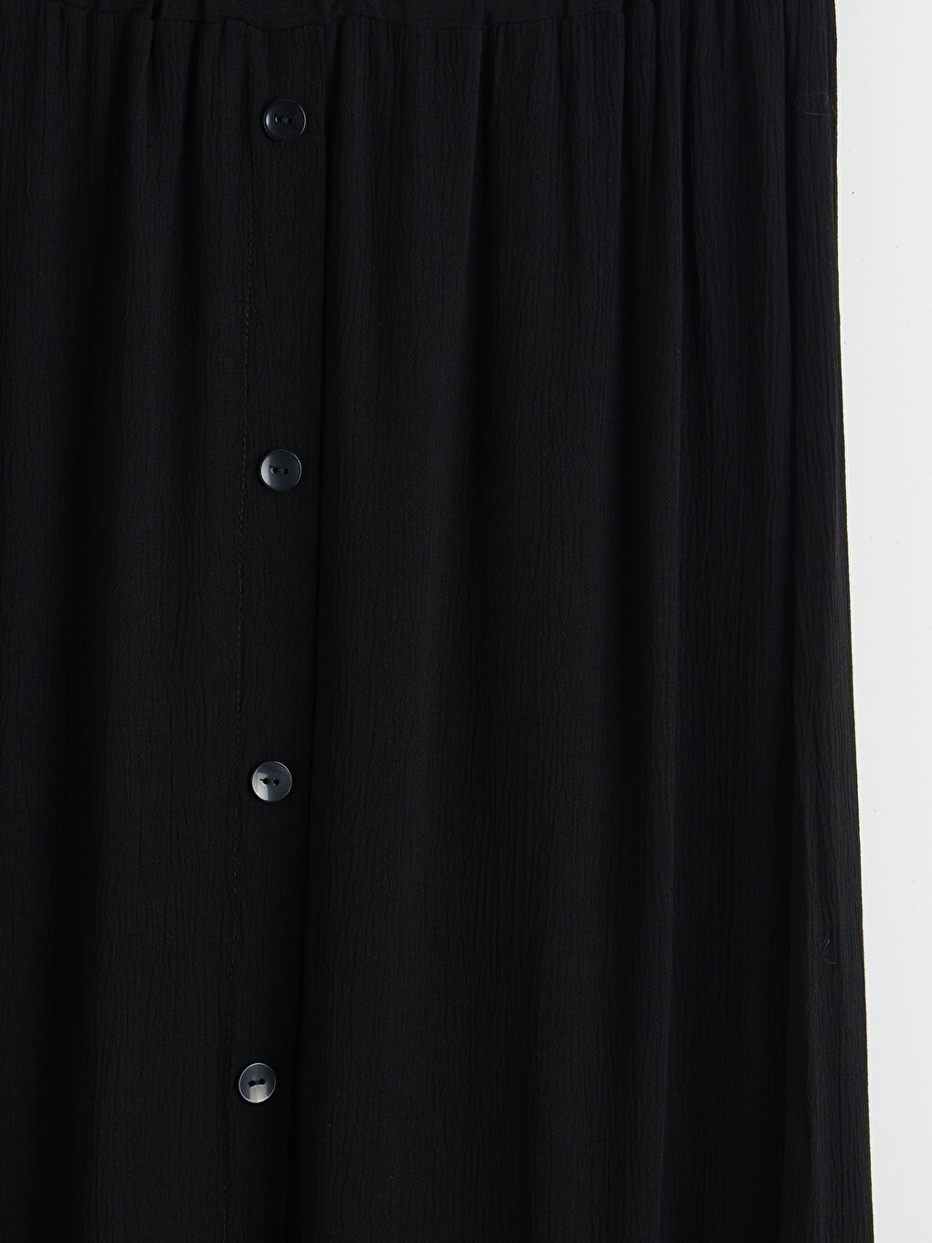 Siyah Beli Lastikli Dokulu Etek-2