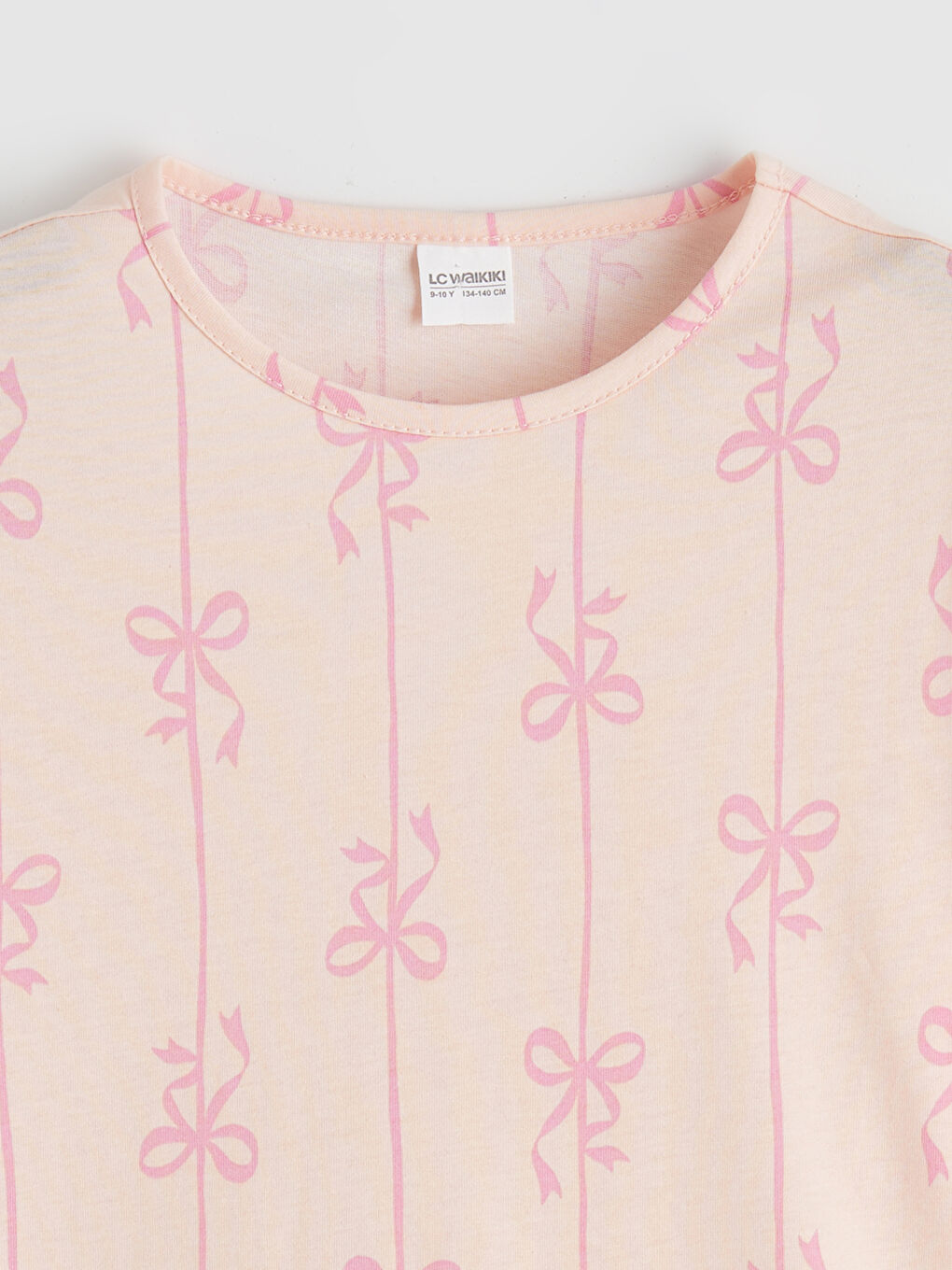 Pembe Fiyonk Baskılı Kız Çocuk Pijama Takım-2