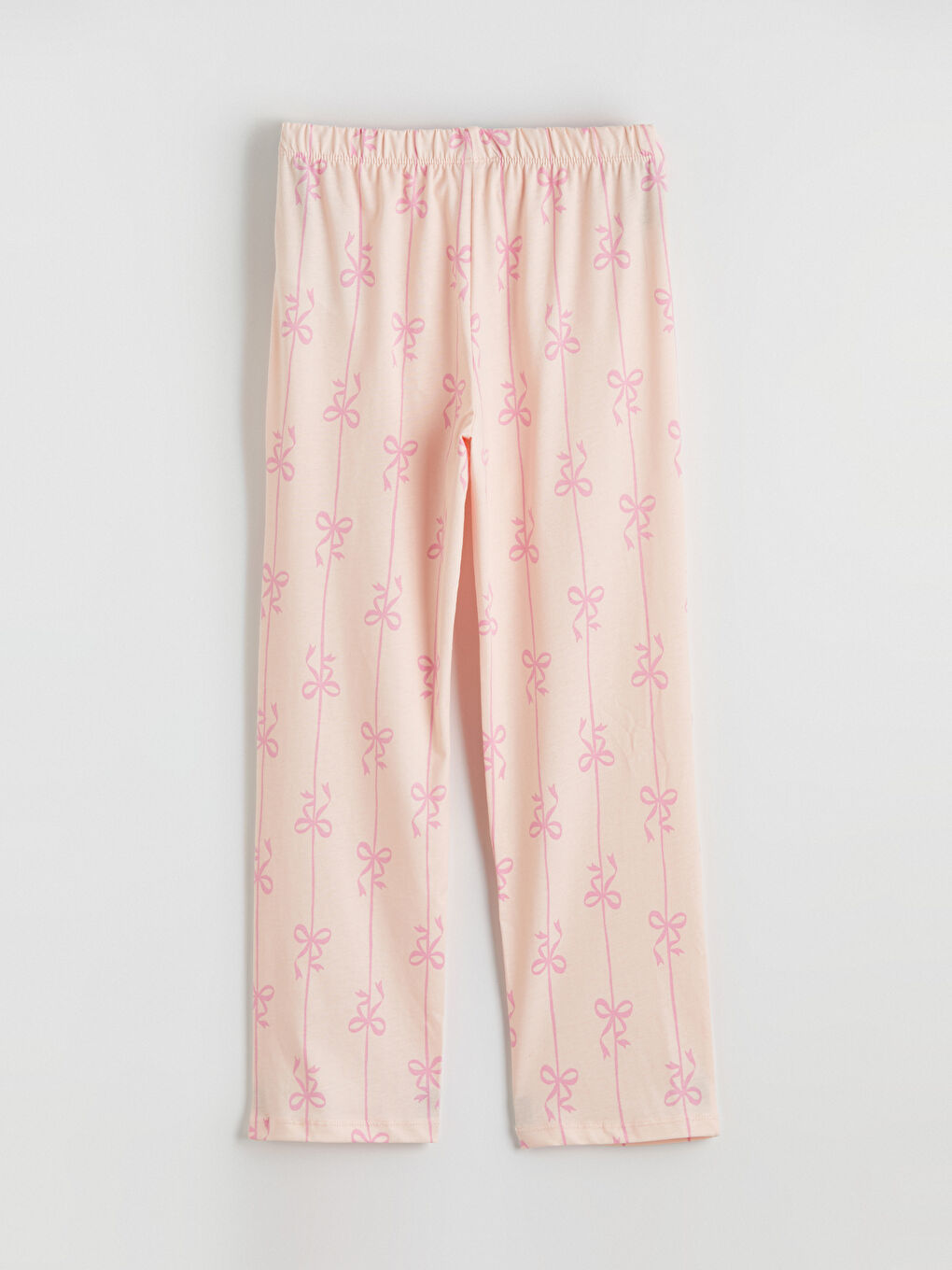 Pembe Fiyonk Baskılı Kız Çocuk Pijama Takım-6