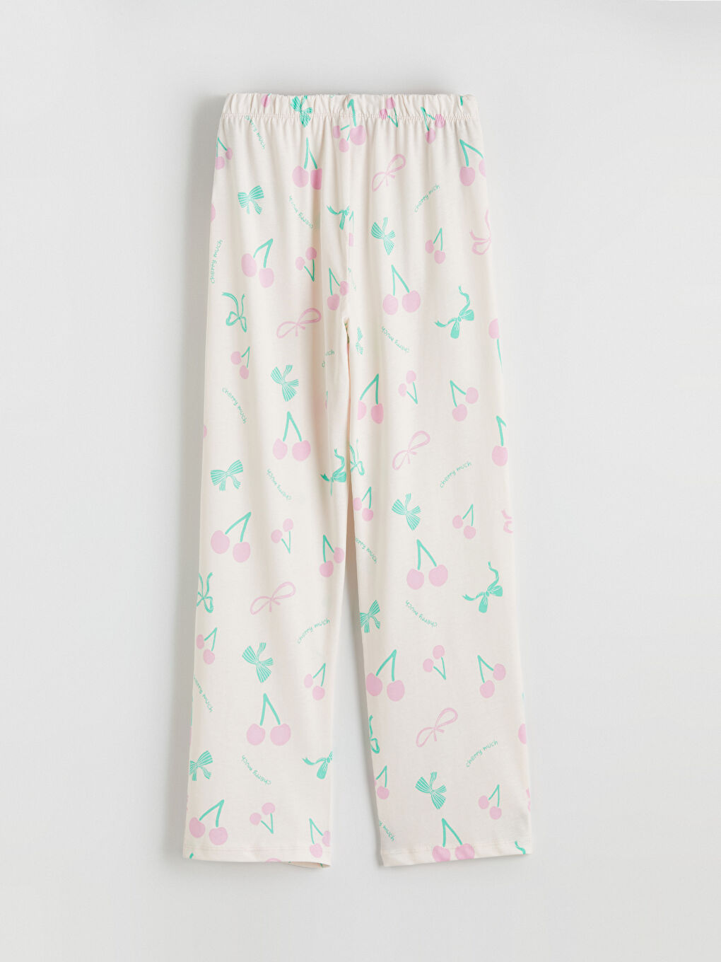 Pembe Bisiklet Yaka Desenli Kız Çocuk Pijama Takım-6