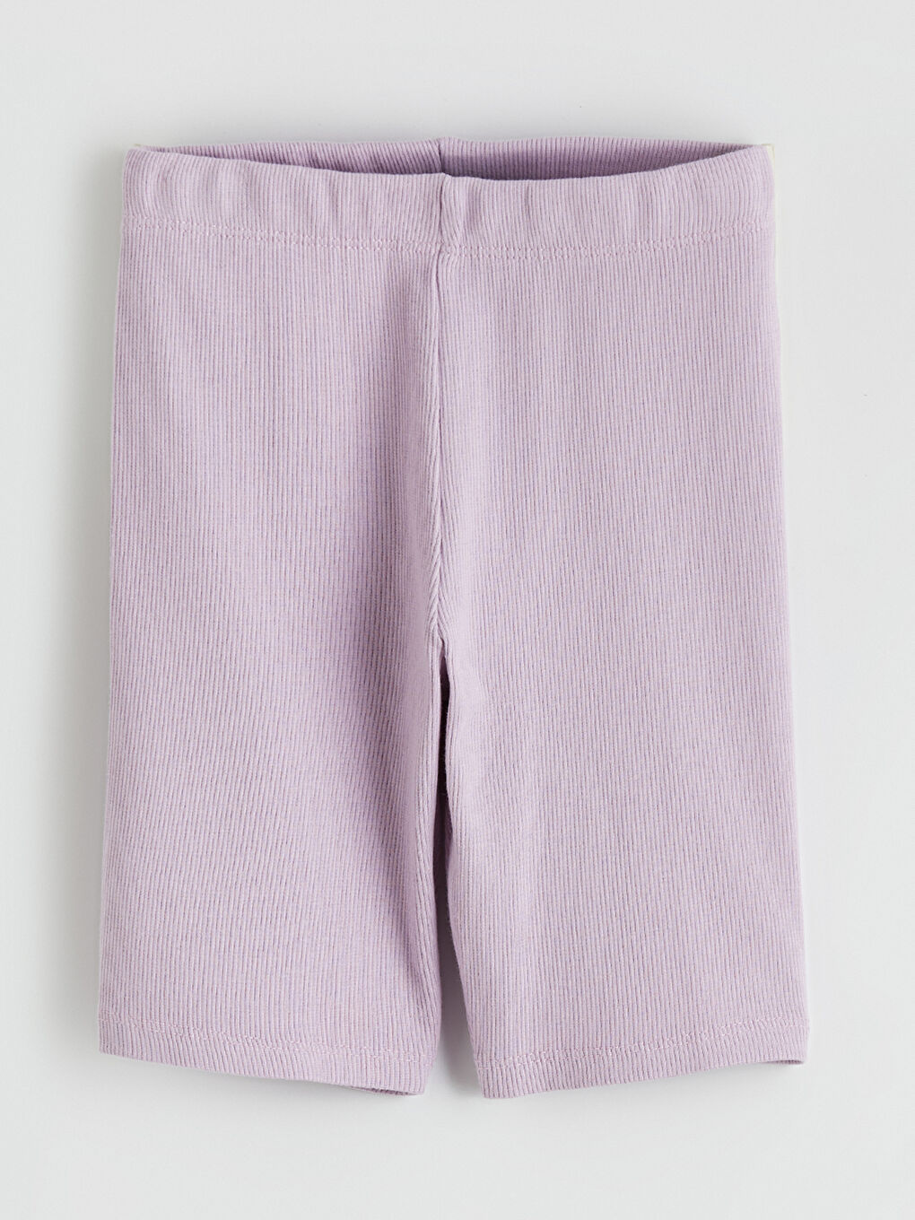 Ekru Bisiklet Yaka Baskılı Kız Çocuk Şortlu Pijama Takımı-4