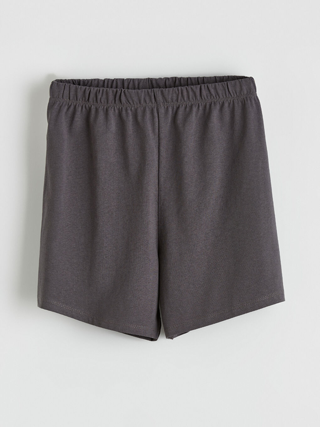 Ekru Baskılı Kız Çocuk Şortlu Pijama Takımı-4