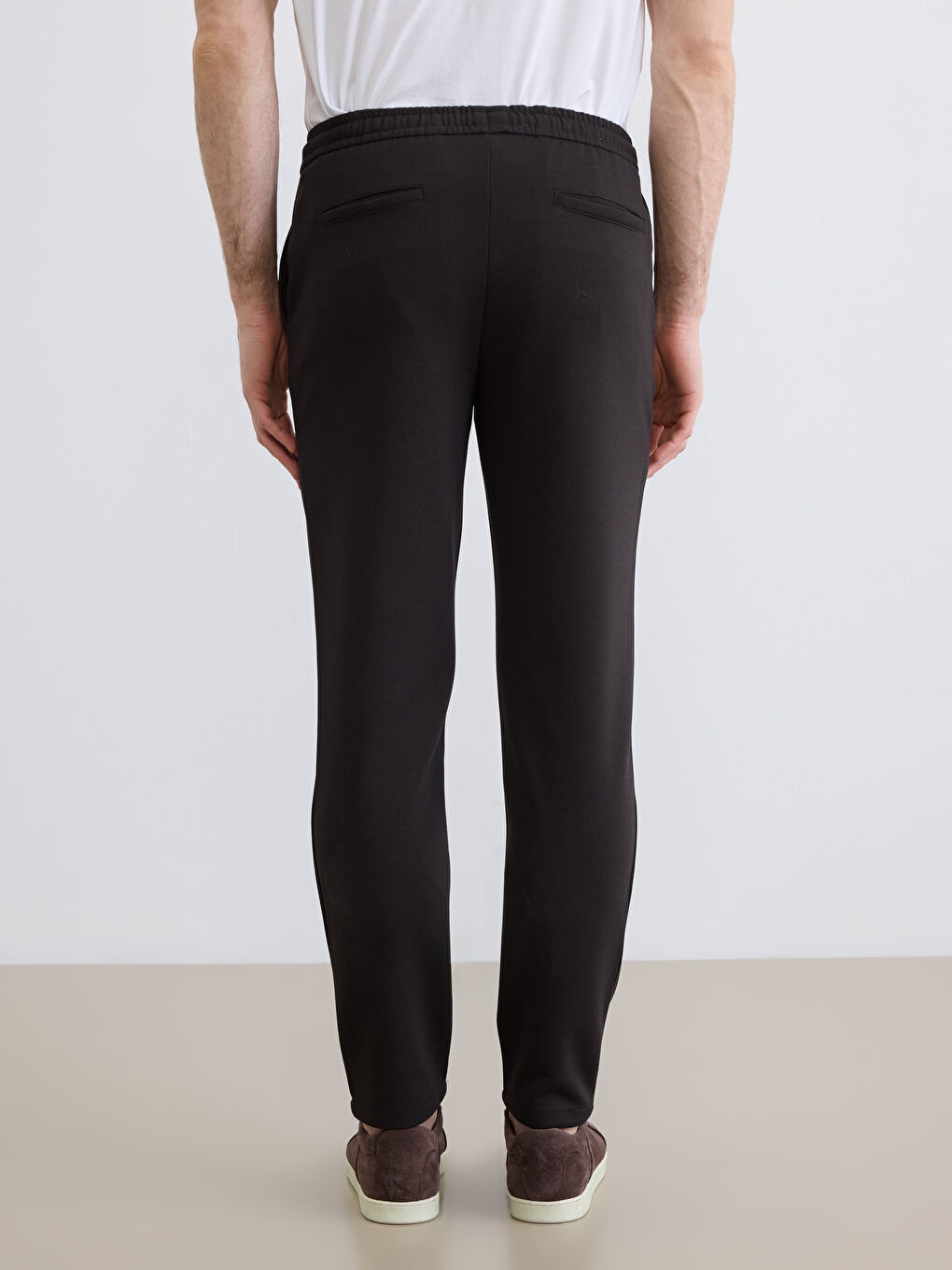 Kahverengi Standart Kalıp Erkek Pantolon-3