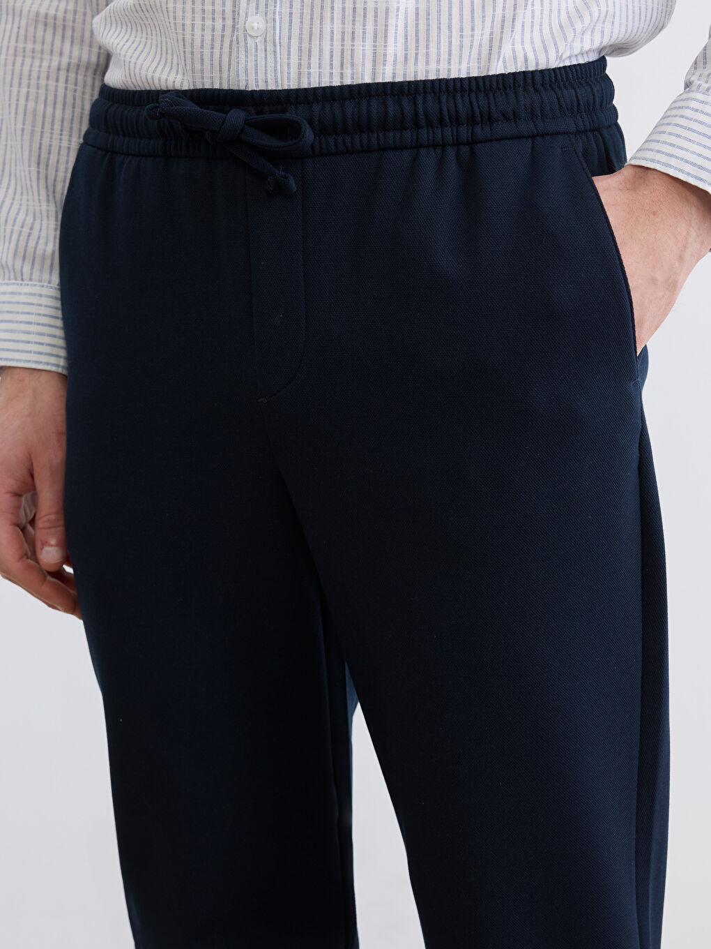 Lacivert Standart Kalıp Erkek Pantolon-2