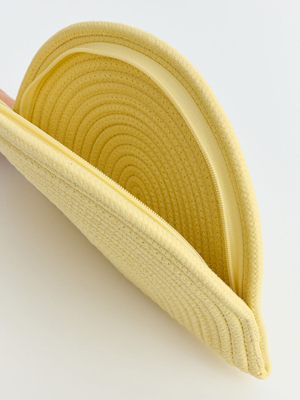 Sarı Kadın Hasır El Çantası-1