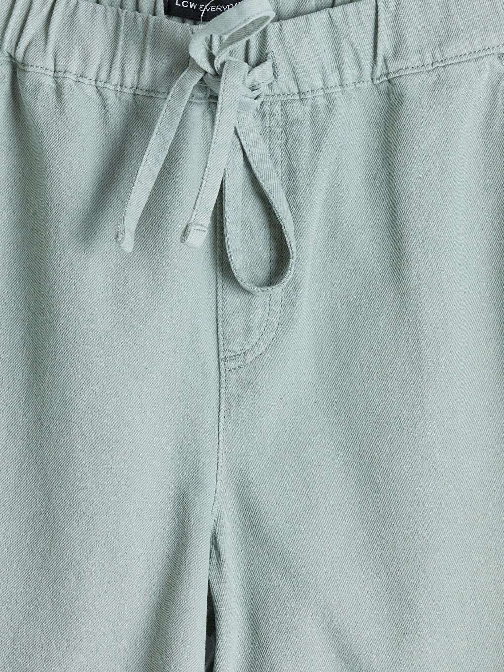 Elastic Waist Women's Jean Shorts-6