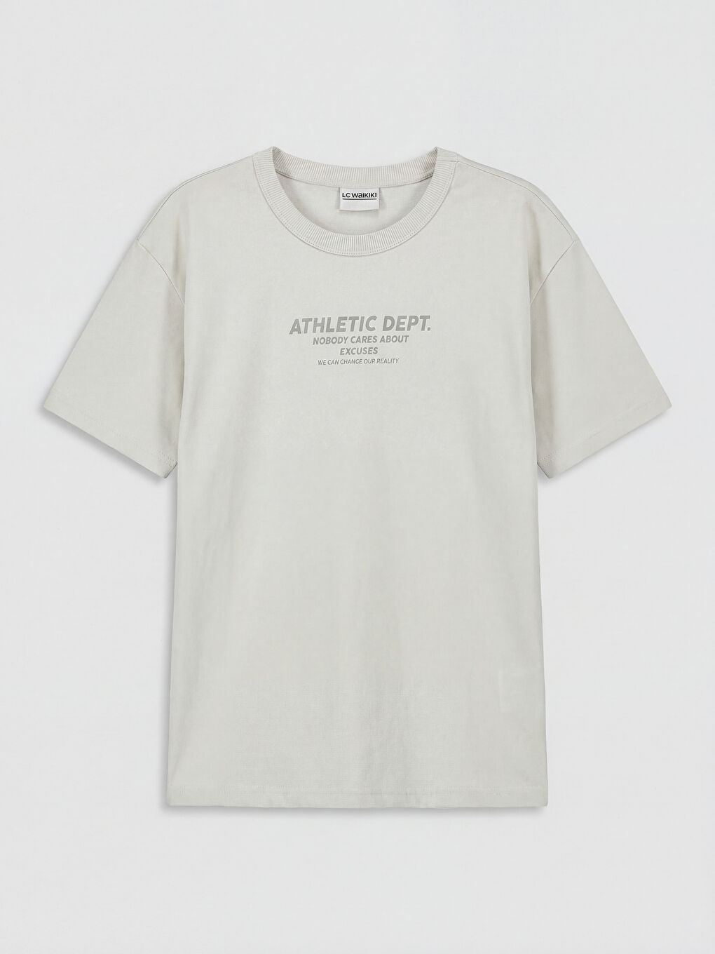 Bej Baskılı Erkek Çocuk Tişört ve Şort-1