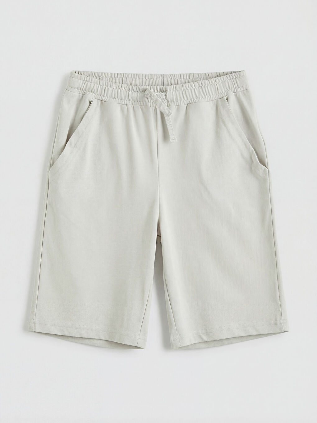 Bej Baskılı Erkek Çocuk Tişört ve Şort-3