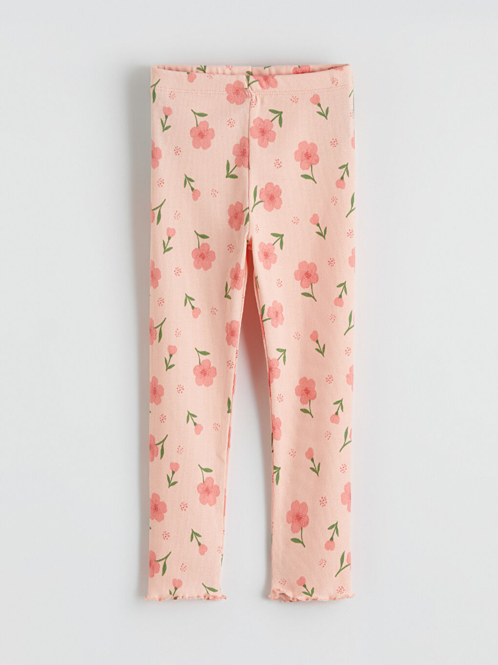Pembe Çiçekli Kız Çocuk Pijama Takımı-4