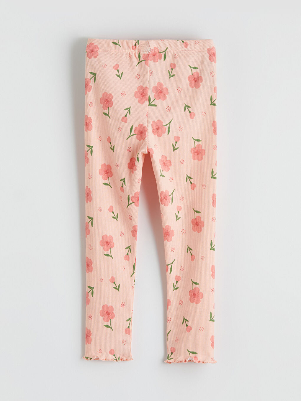 Pembe Çiçekli Kız Çocuk Pijama Takımı-6