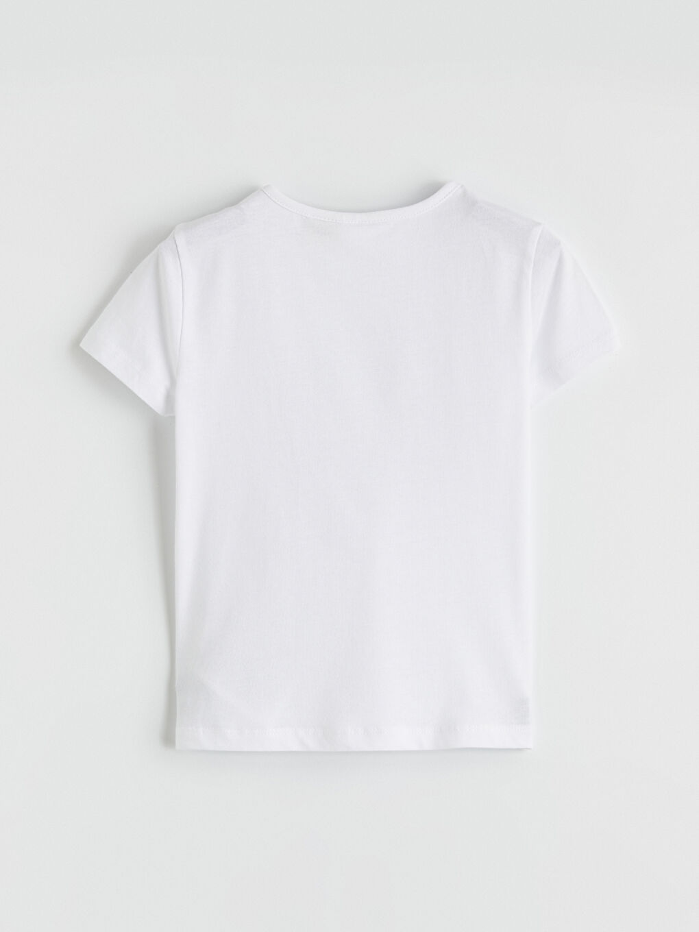 Ekru Stitch Baskılı Kız Çocuk Şortlu Pijama Takımı-3