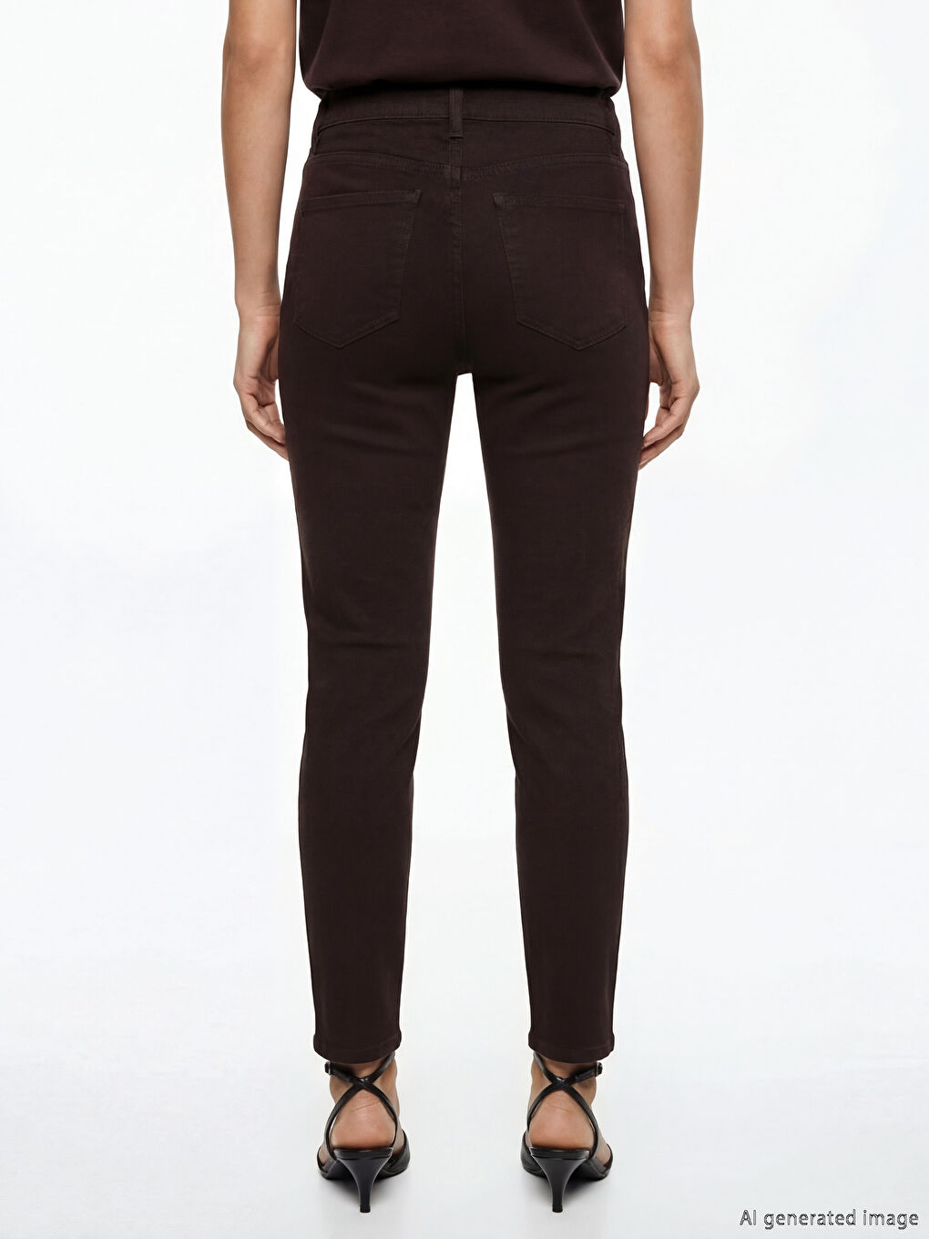 Kahverengi Mercury Skinny Fit Kadın Jean Pantolon-1
