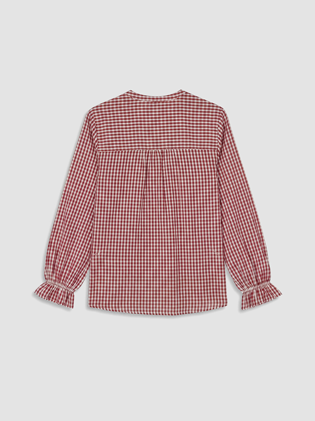 Notch Neck Embroidered Blouse-5