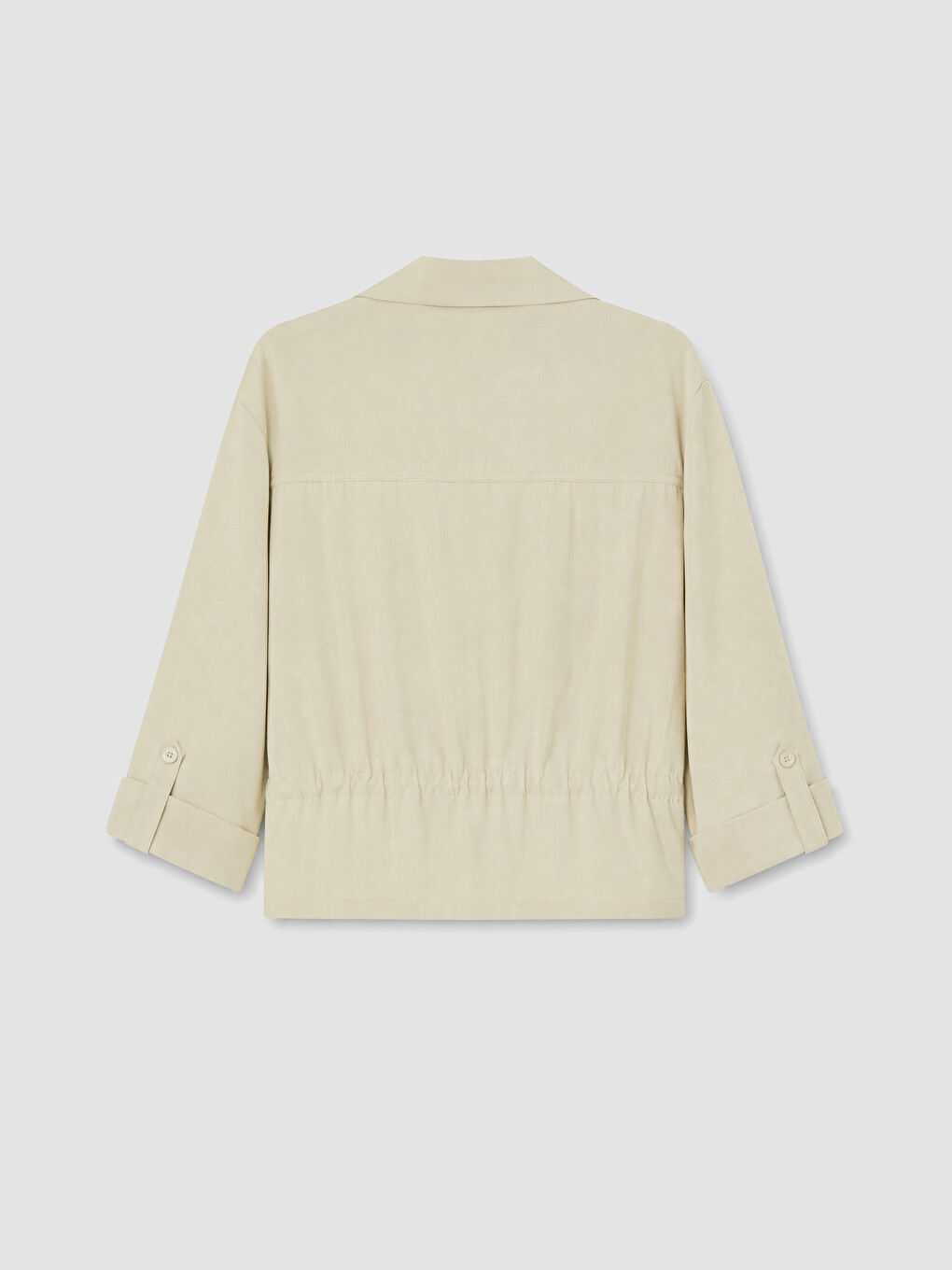 Yeşil Oversize Modal Karışımlı Kadın Ceket-2