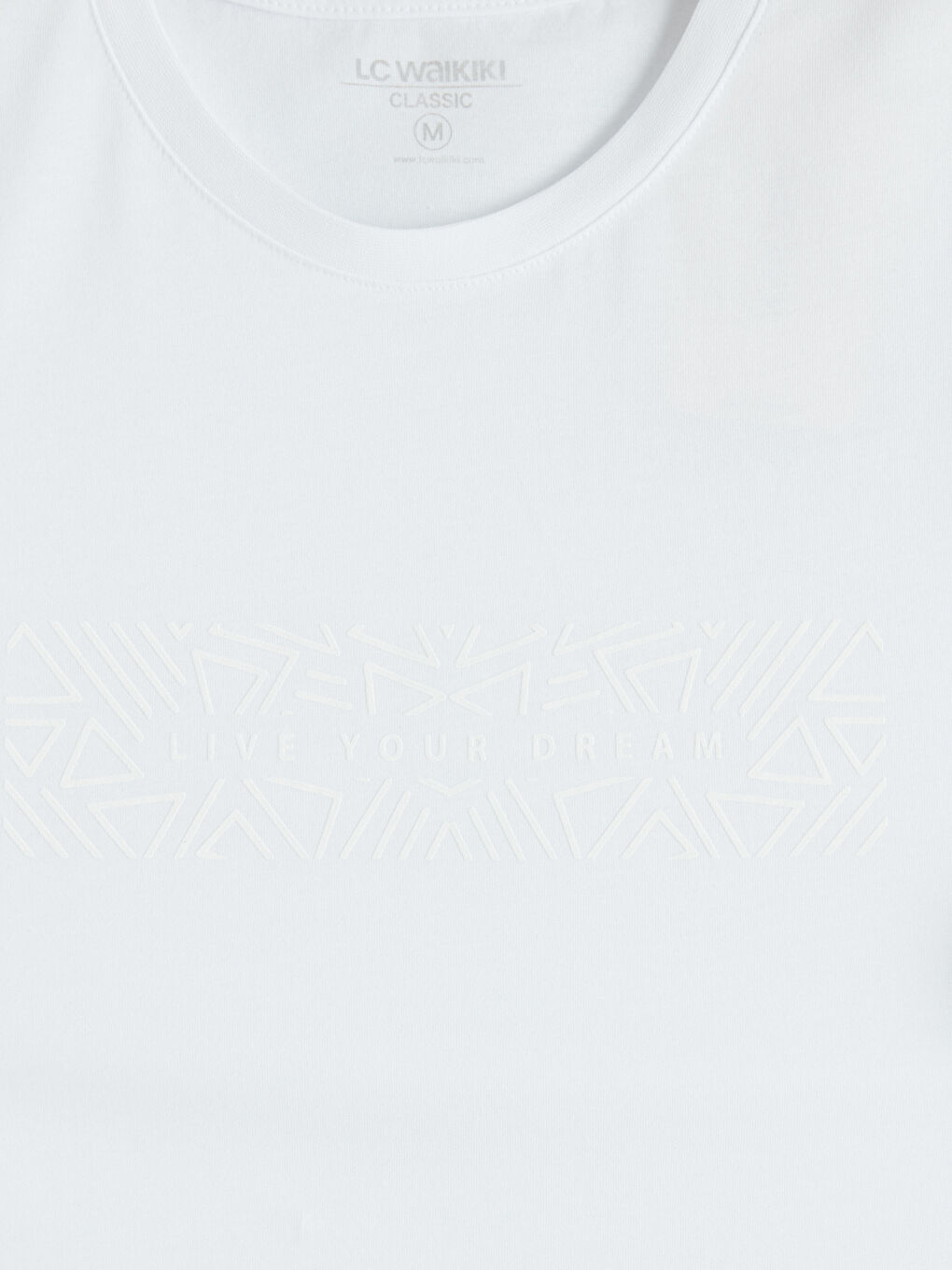 Beyaz Bisiklet Yaka Erkek Atlet-2