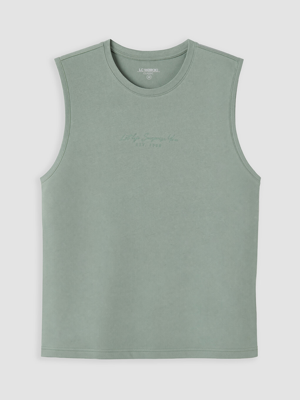 Crew Neck Printed Men's Sleeveless T-shirt