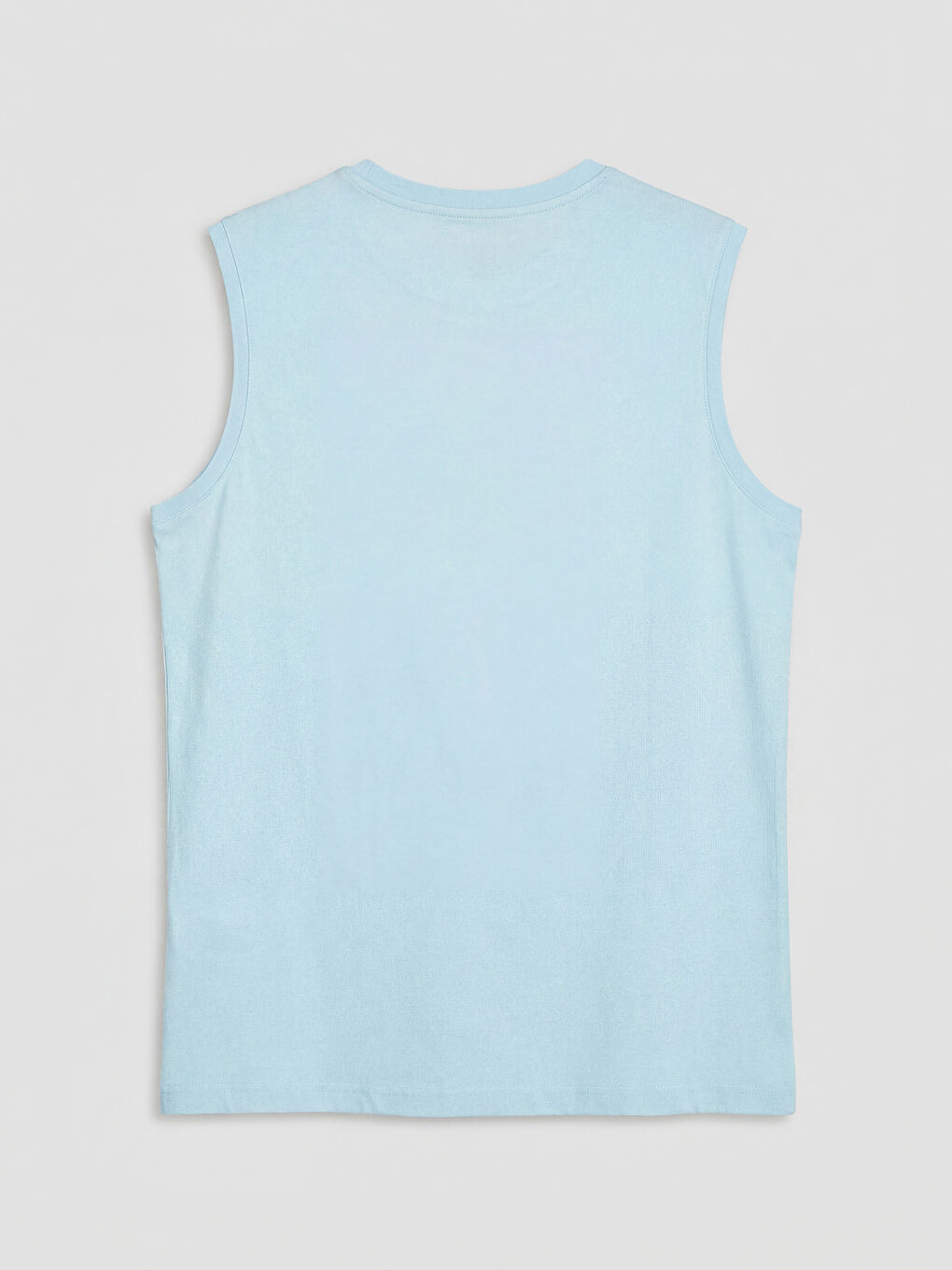 Mavi Bisiklet Yaka Ibiza Baskılı  Erkek Kolsuz Tişört-5