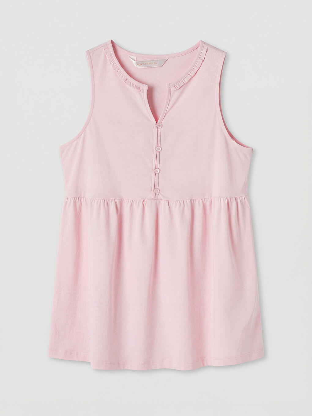 Pembe Kaçık Yaka Hamile Pijama Takımı-1