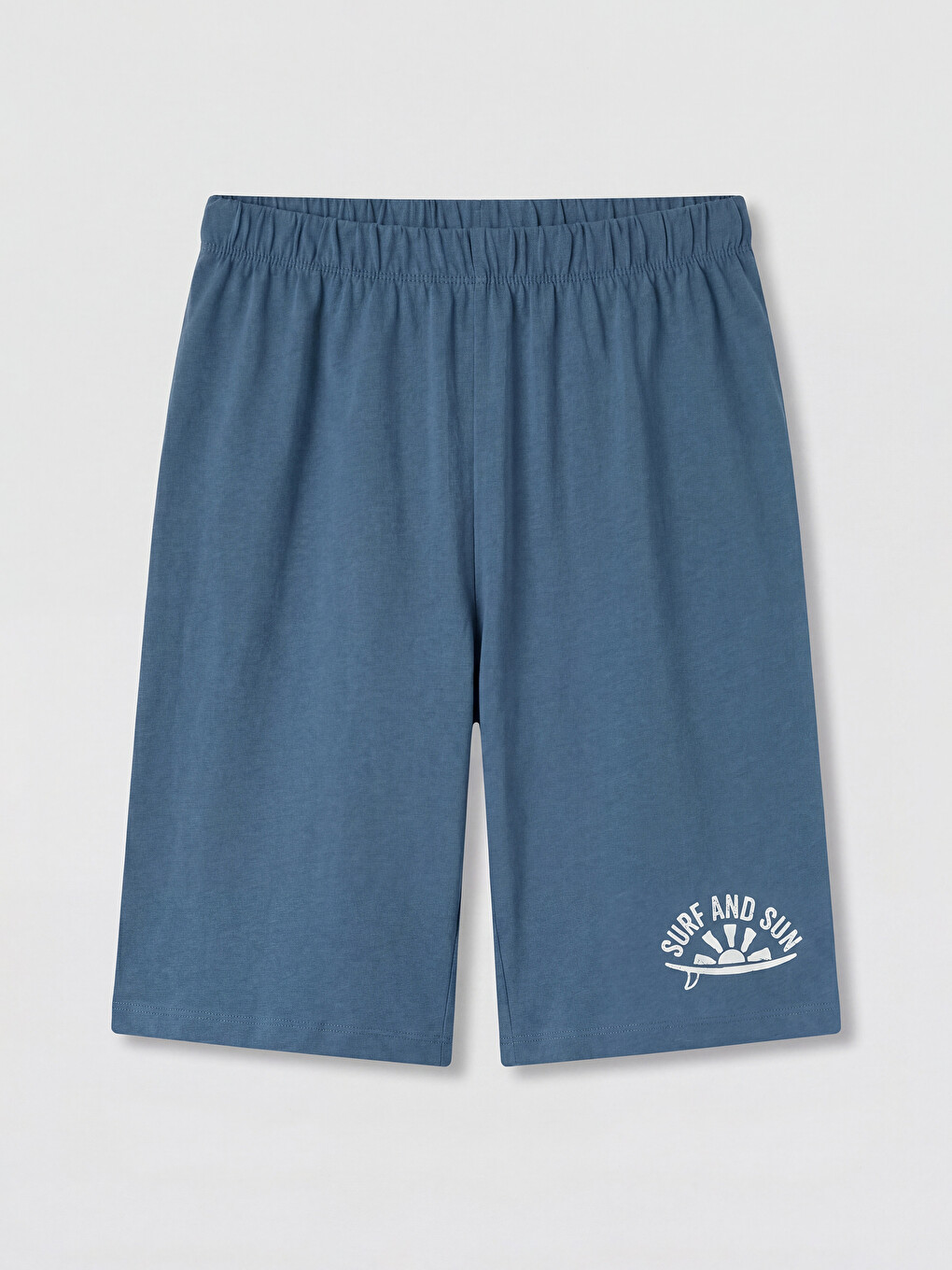 İndigo Baskılı Erkek Çocuk Pijama Şort